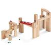 HABA 1136 Ball Track - Large basic pack- Large construction set with 42 beechwood pieces. Includes 6 glass marbles and a little bell. For ages 4 and Up (Made in Germany)