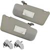 Generico FAMAC KIT COMPLETO COPPIA 2 PEZZI GANCI SUPPORTO E PANTINE ALETTE PARASOLE DESTRA E SINISTRA (LATO PASSEGGERO E GUIDA) SPECIFICHE PER PANDA DAL 2003 AL 2011. COMPLETE DI SPECCHIO E TASCHE.