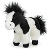 Uni-Toys - Cavallo bianco e nero, in piedi - 19 cm (altezza) - cavallo peluche - peluche peluche