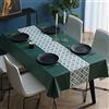 YWBXSHKD Tovaglia Plastificata Rettangolare 90x140cm, PVC Tovaglie Antimacchia Impermeabile Antiolio, Tovaglia da Cucina Plastificata, Stampa Fiori Tovaglia per Cucina Sala da Pranzo