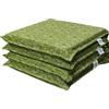 HABITA 33 HOME Cuscini Sedie Cucina Set da 4 Cuscini per Sedie Quadrati, Coprisedia con Laccetti, Copri Sedia da Cucina Sfoderabili e Lavabili, Rivestimento Tessuto Loneta (4 Amalfi Verde)