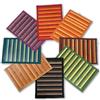 Casatessile Bamboo Degrade Tappeto 120x180 cm. Tappeto Grande arredo Sala, tappeti in Bambu Naturale - Rosso