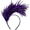 ISAKEN Fascia per Capelli con Piume Fascia Capelli Piume Anni 20 Cerchietti per Capelli Donna con Piume Fascinator Cerimonia Donna Copricapo di Piume Cerchietto Accessori per Matrimoni Tea Party