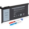 DMKAOLLK WDX0R - Batteria per computer portatile Dell Inspiron 15 7579 7569 5578 5565 5567 5568 5570 5775 5579 7560 7570 13 5378 5368 7375