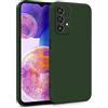 MyGadget Cover per Samsung Galaxy A23 5G - Custodia in Silicone Morbido a Doppio Strato - Case con Protezione Fotocamera & Fodera Interna Antigraffio - Verde oliva
