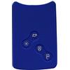 Happyit Custodia per telecomando auto a 4 pulsanti, in silicone, per Renault Clio, Scenic, Megane, Duster, Sandero, Captur, Twingo, Koleos Navy blue