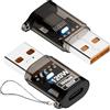 Mepsies Adattatore USB a USB C (2 Pack), Adattatore Tipo C a USB 3.2 Gen2 10Gbps Alta Velocità Convertitore, Compatibile con iPhone 17 16 15 14 13, Samsung Galaxy S25 S24 S23 S22 e Altro, Nero