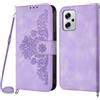 Netany Cover per Xiaomi Redmi Note 11T Pro 5G / Redmi Note 11T Pro Plus 5G con Cordino, Flip Portafoglio Custodia in Pelle, [2 Porta Carte][Chiusura Magnetica],Custodia Libro Cover con Laccio (Viola)