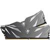 Netac DDR4 3200MHz 16GB, Memoria Desktop DDR4 (2x8GB), DDR4 Memoria Kit, Memoria di Gioco 16GB, Con Dissipatore di Calore, Nero(XMP 2.0)