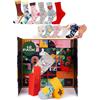 soxo Calendario dell'Avvento Calzini Donna Uomo Idee Confezione Scatola Regalo Calze Divertenti 35-40 Multicolore Donna 12 Paia