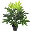 Flair Flower Pianta artificiale a foglia in vaso Aralie 60 cm Monstera Fiori di seta Real Touch Verde Piante Artificiali Pianta Aralia Decorazione Pianta Verde Pianta Di Seta Pianta Artificiale Pianta Da