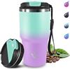 Grsta 20oz Tazza Termica Ermetica Portatile, A Prova di Perdite Termos Caffè, Bicchiere Termico, Isolata Sottovuoto In Acciaio Inox, Tumbler Termico per Bevande Calde e Fredde