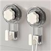 ATEWEITA Ganci per Asciugamani Senza Fori, Ventose Extra Resistente (62mm) Riutilizzabili per Bagno, Cucina, Campeggio & Auto - Ideale Decorazioni Natalizie, Bathroom Towel Suction Hooks