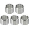 PATIKIL Distanziali in Acciaio Inossidabile M10, 5pz Distanziali Metallici in Acciaio Inossidabile 10,2mm ID x 12mm OD x 8mmL Distanziatore a Vite Rotondo per Bulloni a Vite M10 3/8