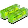 umei Alta Precisione Mini Livello Bolla Piccola Bolla Orizzontale Tre Linea Orizzontale Livello Perla Magnetometro 2PCS (52X20X15MM)