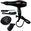 Generico Asciugacapelli Professionale, Phon 2000W 2 Velocita' 3 Temperature, Potente Temperatura Costante, Parrucchiere, Led Ioni Negativi Led Blu