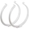 Steinberg14 125 mm Bianco Morsetto Per Tubo Di Ventilazione In Plastica, in PVC, 2 pezzi