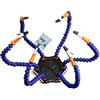 MYMM Stazione di Saldatura Con 6 Mani d'Aiuto - Base in Alluminio Antiscivolo per Saldatura, Riparazione, Modellazione, Artigianato