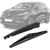 JinsenTGG Braccio e Spazzola Tergilunotto Posteriore Compatibile con Renault Kadjar 2015-2022, Braccio Tergicristallo Posteriore Gomma, Kit Spazzole Tergicristallo Posteriore Impermeabile
