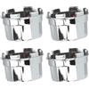 OVAQUIXI Copri Elettrico 4 Pezzi per ATV Quad, Copriruota Galvanizzato per Cerchi in Lega da 8 10 12 14 Pollici