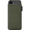 Adore June Custodia Classic Recycled Verde Olivo compatibile con iPhone 16 Plus 2024, Tessuto moderno in R-PES sostenibile. Prodotto in Europa