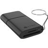 ICY BOX Lettore schede 2-in-1 SD/microSD UHS-I 170 MB/s, USB 3.2 Gen 1 Type-C 5 Gbit/s con adattatore USB-A, LED, Plug & Play, IB-CR204-CU3