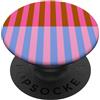 Generic Caramella Stripe Blocco di colore Astratto Grassetto Colorfu Girly PopSockets PopGrip Adesivo