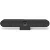 Logitech 960-001577 Rally Bar Huddle Sistema di videoconferenza 4K UHD All-in-One - Telecamera PTZ 4K, altoparlante e microfoni integrati, WIFI, Bluetooth, GbE, CollabOS, PC/MAC - Grafite (rinnovato)