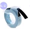 DYMO COMPATIBILE NASTRO ADESIVO in RILIEVO DYMO 3D 9mm x 3m BIANCO su NERO COMPATIBILE Junior/Omega (520109) - S0898130