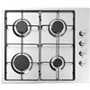 Avilia Piano Cottura a Gas Incassata con 4 Fuochi - Cucina ad Incasso, in Acciaio Inossidabile, con Manopole Laterali per Controllo Fiamma, Griglie in Ghisa, 50x58cm