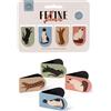 Puckator Set di 4 Segnalibri Magnetici Particolari - Gatti - Feline Fine