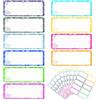 Lets Joy Joy Etichette Adesive Colorate, 100PCS per Quaderni e Libri Etichetta Scuola, Adesivi per Barattoli Vetro e Cucina