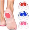 Makoto Nobu 3 Paia Talloniera in Silicone per Tallonite Antishock Solette, Cuscinetti per Tallone Per Alleviare Dolore da Talloni Fascite Plantare, Plantari per Tallonite in Gel per Sperone Calcaneare(Piccolo)