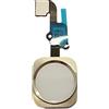DHLK® Cavo Tasto Home Compatibile con iPhone 6S Bianco - No Impronta Digitale (A1633, A1688, A1700)