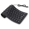 Agatige Tastiera in Silicone Impermeabile, 85 Tasti USB Cablata Tastiera Flessibile Portatile in Silicone Morbida e Silenziosa Tastiera Rollup per PC Laptop Notebook e Viaggio (Nero)
