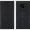 OKZone Cover per Samsung Galaxy Note 9, Cover a Libro Samsung Note 9, Custodia in Pelle Samsung Note 9 Magnetica [Portafoglio] Custodia Silicone TPU Antiurto,Funzione Supporto Slot Schede (Nero)
