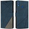 SONWO Cover per Honor 8X / Honor 9X Lite, Flip Caso in PU Pelle Case Cover Custodia con Slot per Schede e Supporto Stand per Honor 8X / Honor 9X Lite, Blu