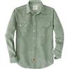 Dubinik® 10 oz Ultra Pesante Camicia da Uomo in Velluto A Coste Western Giacca Bottoni Automatici Manica Lunga Due Tasche Marrone Caldo L