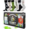 soxo Warner Bros Rick And Morty Colorati Allegri Calzini Uomo Idee Natale Regalo Calze Divertenti Pickle 40-45 R & M 6 Paia