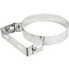 BricoQui Tubo doppia parete 80/130 mm gomito 45 gomito 90 tee tappo con ispezione antivento doppia parete in acciaio inox per canne fumarie pellet legna (Collare di fissaggio a muro)