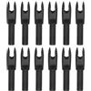 PATIKIL Cocche per Frecce da Tiro con L'Arco da 4,2 mm, Confezione da 12 Inserti in Plastica per Frecce di Ricambio per Frecce da Caccia, Tiro con Arco Ricurvo Compound, Nero