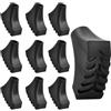 Wisebom 10 Pezzi Pad da Nordic Walking, Gommini di Ricambio per Bastoni da Trekking Gomma Piedi Pad da Nordic Walking, Accessori per Esterni, Adatto per Asfalto Ghiaia e Montagna, Diametro 12 mm