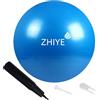 ZHIYE Palla da pilates rosa, 45 cm, per esercizi di yoga, fitness, yoga, stabilità, sbarra, allenamento fisioterapico, palestra a casa