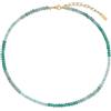 GAVU Collana da Donna Estiva con Pietre Naturali Colorate, Collana di Perline di Cristalli Naturali da Donna, Pietre Blu, Pietre Verdi
