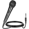 LIWEARE Microfono dinamico vocale, microfono a mano, microfono vocale, microfono vocale, jack 6,5 mm, XLR portatile, micro micro, per DVD, TV, KTV, audio mixer, cantare, streaming podcast party
