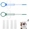Fonyiunce 2 Pezzi Sparapillole per Gatti, Pet Pill Dispenser, Siringa per Animali Domestici, Riutilizzabile, Animali Medici Dispenser, Siringa con Punta in Silicone, per Gatti, Cani, Animali Domestic