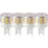 HUAMu Lampadina a LED G9 5W regolabile, 5W equivalente a lampada alogena 50W, bianco caldo 3000K, 500LM, per luci a binario, Lampadario, Confezione da 4 unità [Classe di efficienza energetica A ++]