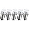 Ruiandsion Lampadina LED di Aggiornamento P13.5S 6-30V 6V 9V 12V 18V 24V di Ricambio per Lampade e Lanterne da Lavoro Ryobi Milwaukee DEWALT Maglit, Non-Polarità (Confezione da 5)