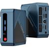 Origimagic Mini PC N1 Lite Ryzen 7 5700U (8C/16T, fino a 4,3 GHz), 16 GB DDR4/512 GB M.2 SSD, Gaming Desktop Computer Pre-OS11 pro/WiFi 6E/RJ45LAN/4KUHD Quad Display con VESA Adatto per Scuola/Ufficio