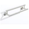 Alise Portasciugamani da bagno doppio per bagno, porta asciugamani per bagno, montaggio a parete, in acciaio inox SUS304, 30,5 cm, GYT6902-300-LS nichel spazzolato